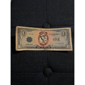 Toys "R" Us/Kids "R" Us $1 one U.S. Dollar certificate Geoffrey vintage! 1989